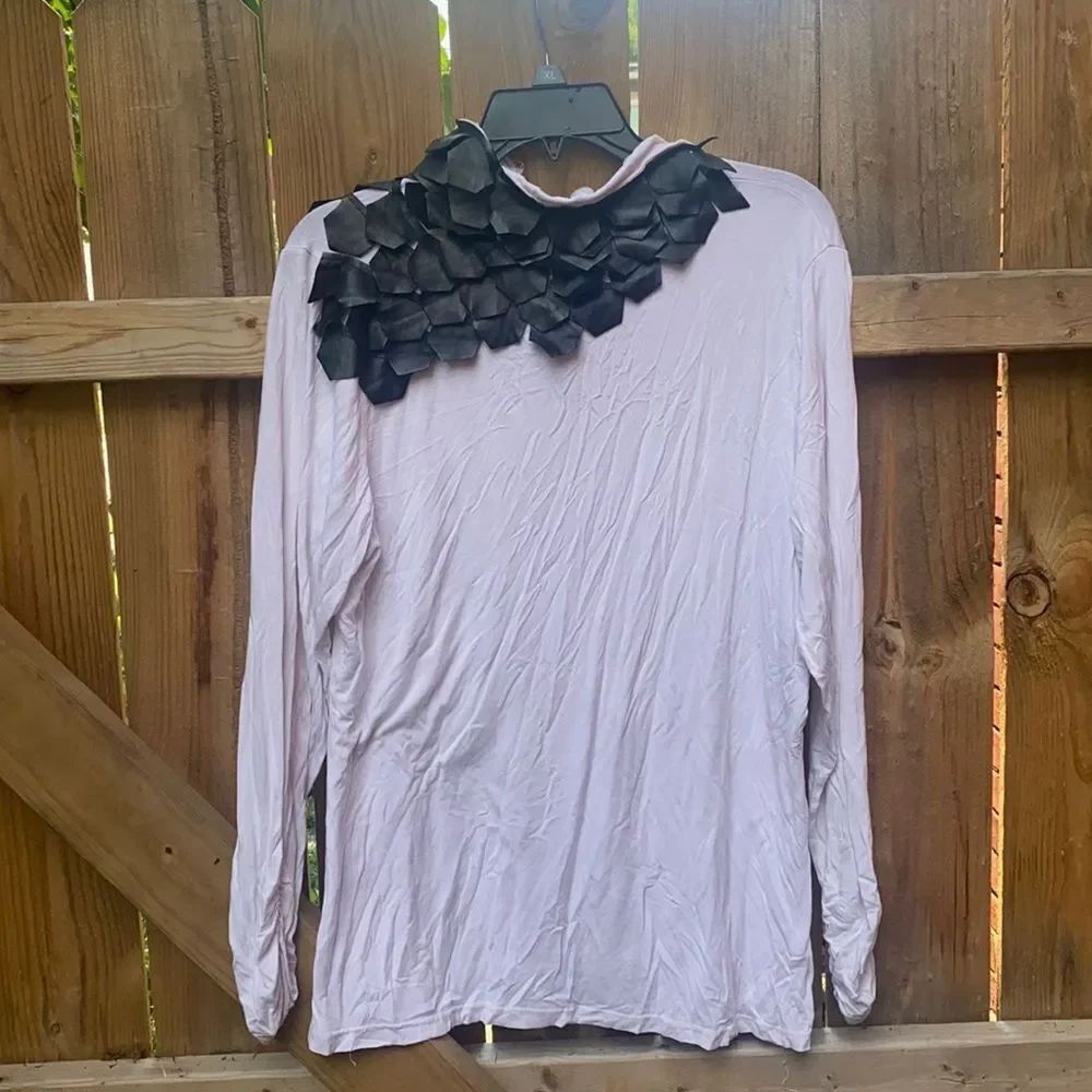 Ashley Stewart faux leather top sz. 14-16